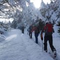 Tournée avec passage des skis autour de Nocito (Sierra de Guara).